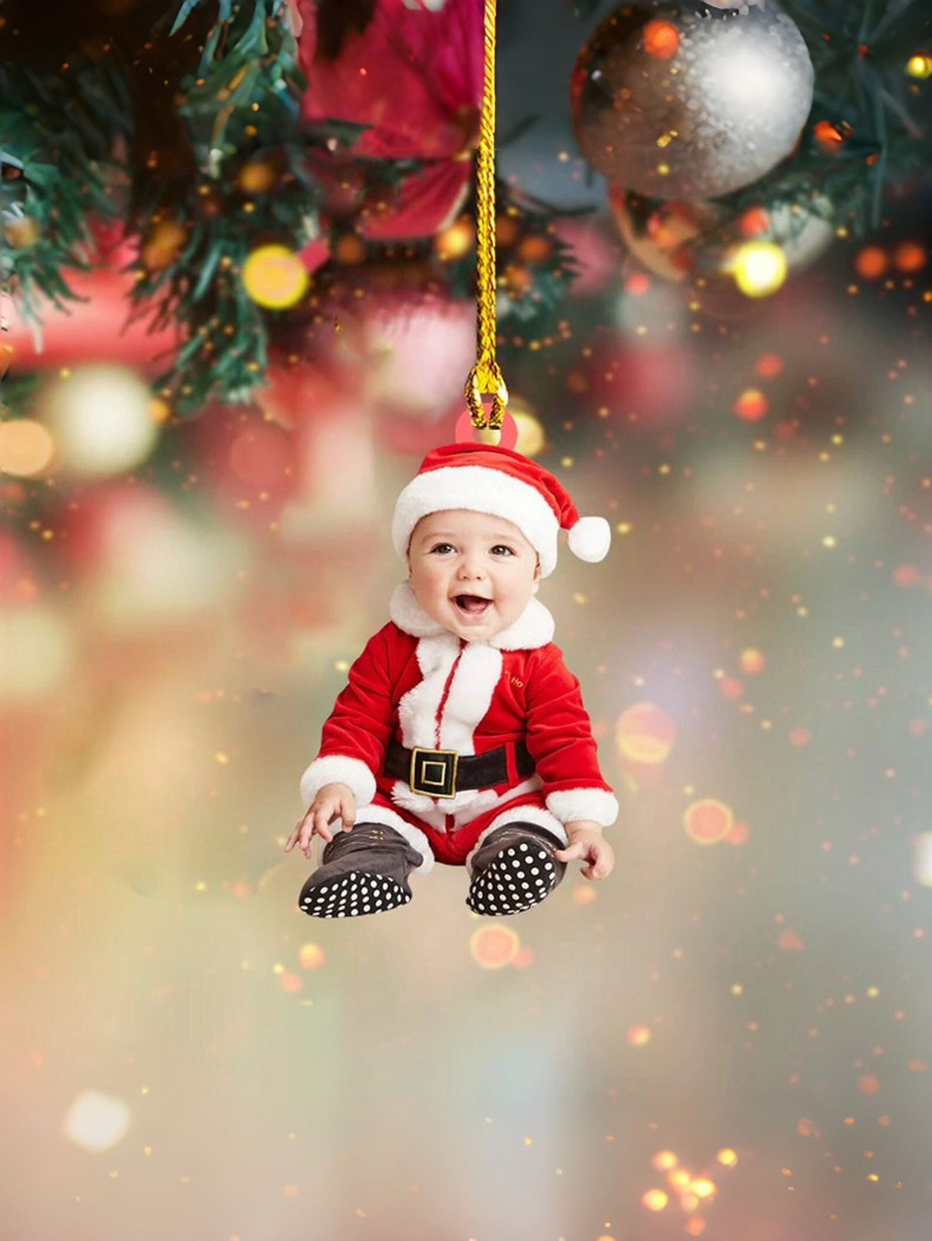 Custom Baby Acrylic Photo Hanging Ornaments